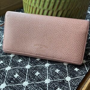 Gucci Pink Pebbled Leather Wallet